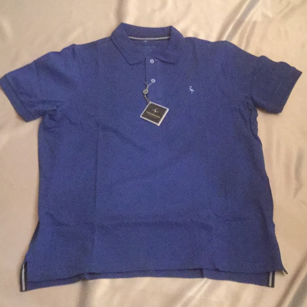 NWT TailorByrd Classic Polo Royal Blue Large
